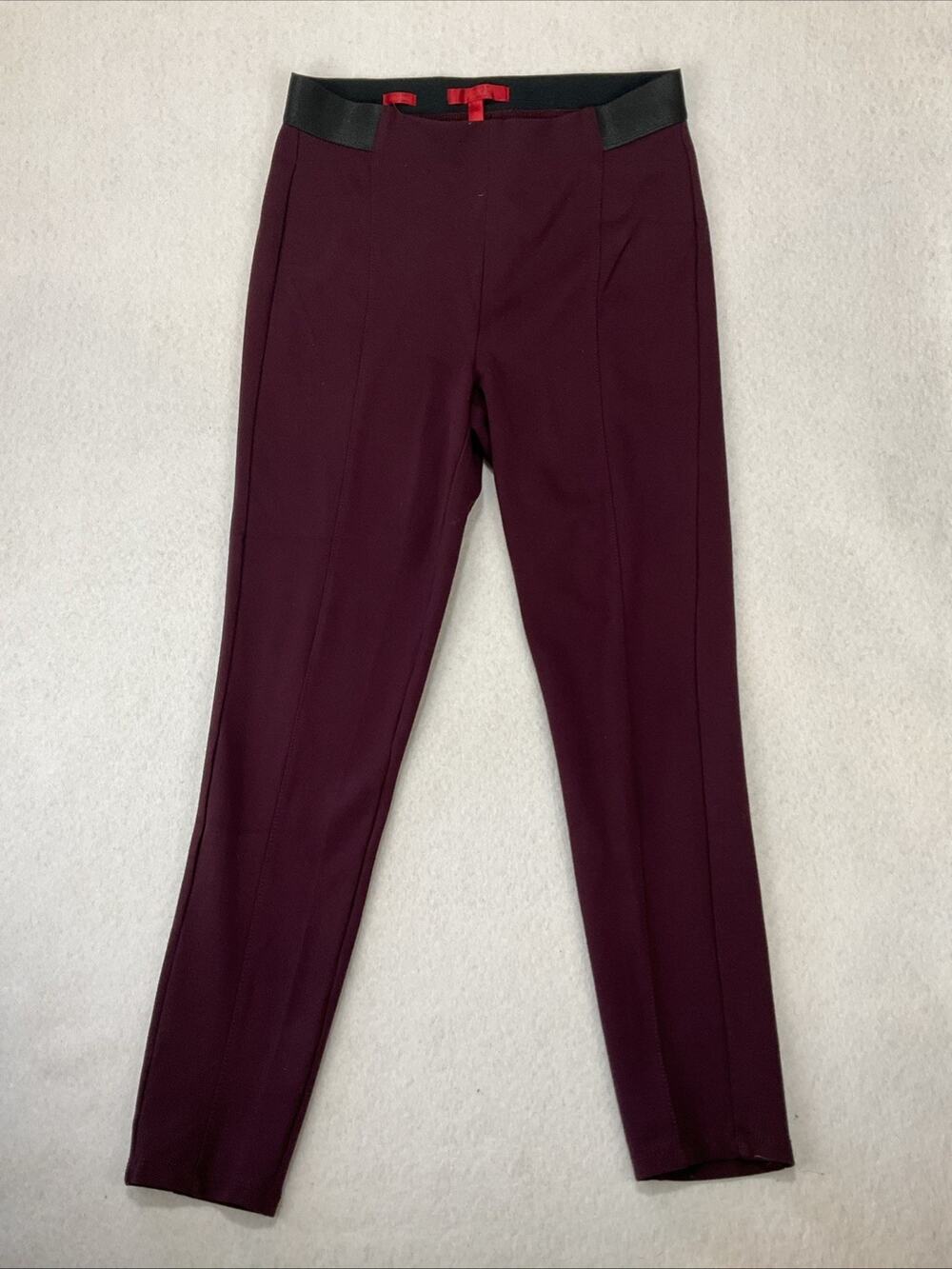 Jennifer Lopez Legging Pant M Pull On Stretch Ponte Knit Dark Purple Whimsigoth